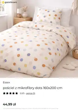 Home&You Essex pościel z mikrofibry dots 160x200 cm oferta