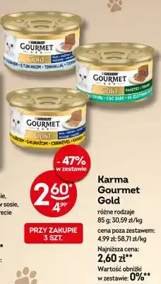 Żabka Karma Gourmet Gold mus z tuńczykiem oferta