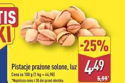 ALDI Pistacje prażone oferta