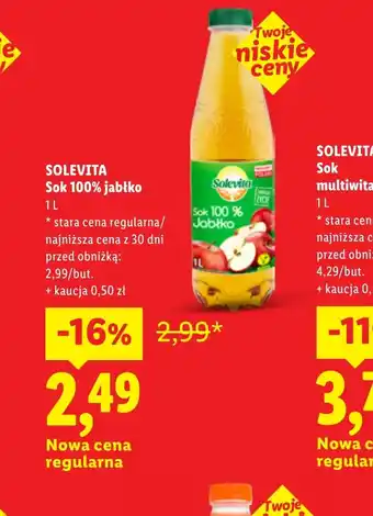 Lidl Sok Solevita oferta