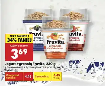 Biedronka Jogurt FruVita oferta