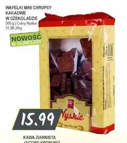 Słoneczko Wafelki mini chrupsy kakaowe w czekoladzie Cukry Nyskie oferta