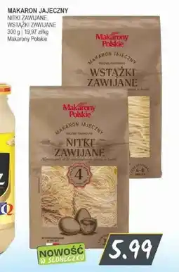Słoneczko Makaron jajeczny nitki zawijane Makarony Polskie oferta