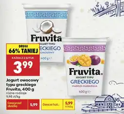 Biedronka Jogurt typu greckiego FruVita oferta