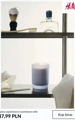 H&M Świeca zapachowa w szronionym szkle H & M oferta