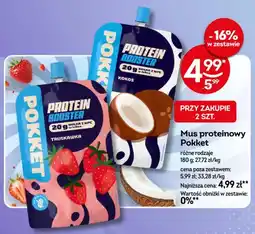 Żabka Mus proteinowy Pokket truskawka oferta