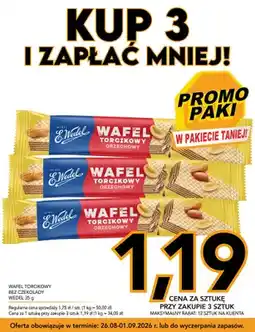 Kupiec Wafel torcikowy bez czekolady E.Wedel oferta