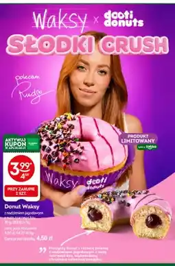 Żabka Donut Dooti Donuts Waksy z nadzieniem jagodowym z nutą czarnego bzu oferta