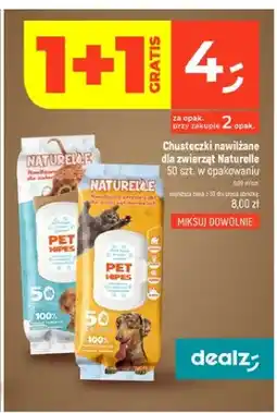 Dealz Chusteczki nawilżane dla zwierząt Naturelle oferta
