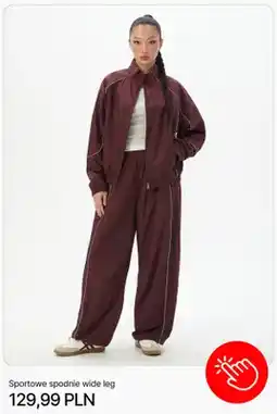 Cropp Sportowe spodnie wide leg Cropp oferta