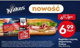Żabka Bagietka z szynką eksportową Krakus oferta