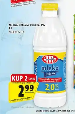 Prim Market Mleko świeże polskie Mlekovita 2% oferta