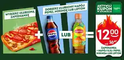 Żabka Zestaw zapiekanka + napój Pepsi Mirinda Lipton 500 ml oferta