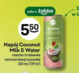Żabka Napój Coconut Milk & Water matcha i truskawka oferta