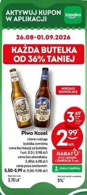 Żabka Piwo Kozel Bílý Ležák oferta