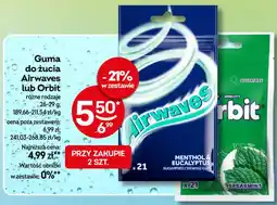 Żabka Guma do żucia Airwaves Menthol & Eucalyptus oferta