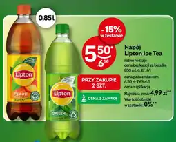 Żabka Napój Lipton Ice Tea Peach oferta