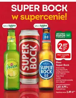 Żabka Piwo Super Bock Green Limão oferta