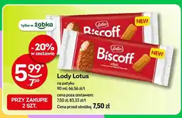 Żabka Lody Lotus na patyku oferta
