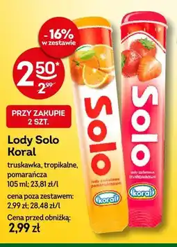 Żabka Lody Solo truskawka oferta