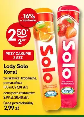Żabka Lody Solo truskawka oferta