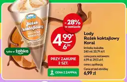 Żabka Lody Rożek koktajlowy krówka-kukułka oferta