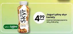 Żabka Jogurt pitny skyr Łaciate smak karmelowego popcornu oferta