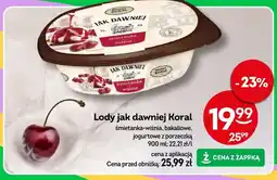 Żabka Lody jak dawniej śmietanka-wiśnia oferta