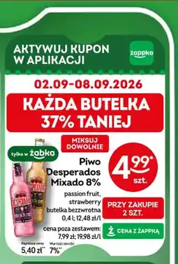 Żabka Piwo Desperados Mixado 8% passion fruit oferta