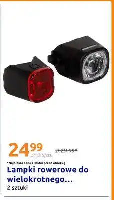 Action Lampki rowerowe do wielokrotnego... 2-pak oferta