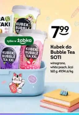Żabka Kubek do Bubble Tea SOTI white peach oferta