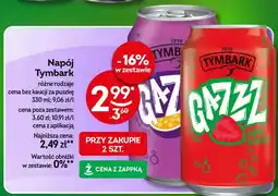 Żabka Napój Tymbark Gazzz Jabłko Truskawka oferta