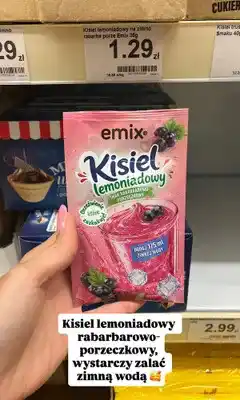 Dino Kisiel lemoniadowy Emix rabarbarowo-porzeczkowy oferta