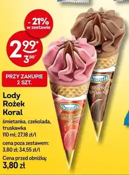 Żabka Lody Rożek śmietanka oferta
