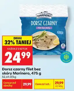 Biedronka Dorsz czarny filet bez skóry Marinero oferta