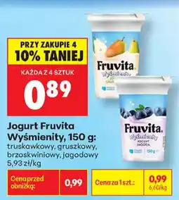 Biedronka Jogurt Fruvita Wyśmienity oferta