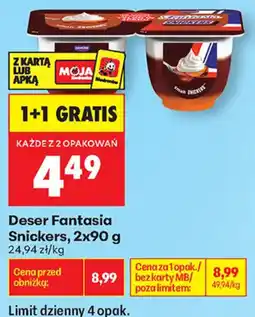 Biedronka Deser Fantasia Snickers oferta