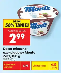 Biedronka Deser mleczno-czekoladowy Monte oferta
