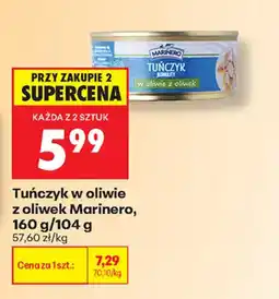 Biedronka Tuńczyk w oliwie z oliwek Marinero oferta