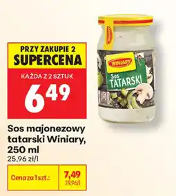 Biedronka Sos majonezowy tatarski Winiary oferta