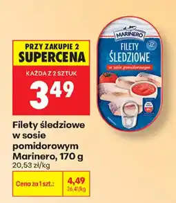 Biedronka Filety śledziowe w sosie pomidorowym Marinero oferta