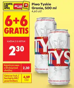 Biedronka Piwo Tyskie Gronie oferta
