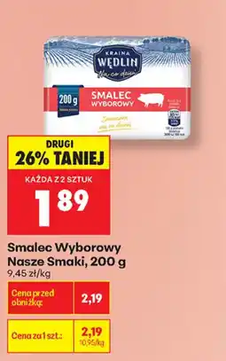 Biedronka Smalec Wyborowy Nasze Smaki oferta
