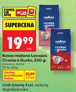 Biedronka Kawa mielona Lavazza Crema e Gusto oferta