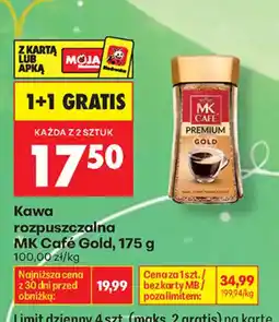 Biedronka Kawa rozpuszczalna MK Café Gold oferta