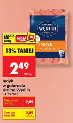 Biedronka Indyk w galarecie Kraina Wędlin oferta