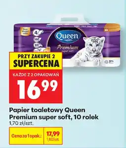 Biedronka Papier toaletowy Queen Premium super soft oferta