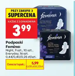 Biedronka Podpaski Femina oferta