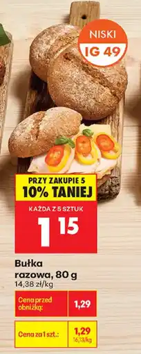 Biedronka Bułka razowa oferta