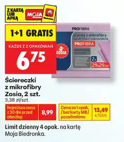 Biedronka Ściereczki z mikrofibry Zosia oferta